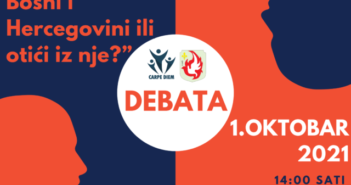 Poziv na debatu: “Ostati u Bosni i Hercegovini ili otići iz nje?”